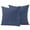 Navy Blue White, variant on Red Striped Outdoor Pillow Covers, Waterproof Decorative Throw Pillowcases Set of 2, Red White Stripes Farmhouse Couch Cushion Cases with Zipper for Outside Patio Garden Sofa 16"x16"