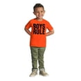 thumbnail image 3 of Boys Rule Boymom Humor Cute New Son Youth T Shirt Tee Boys Infant Toddler Brisco Brands 18M, 3 of 5