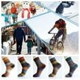 thumbnail image 7 of LEZMORE 5 Pairs Women's Wool Socks Gift Winter Warm Thickened Knit Comfortable Cozy Crew Socks, Womens Vintage Socks, 6-10, 7 of 7