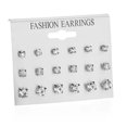 thumbnail image 2 of Pendientes una tarjeta 9 pares de pendientes pendientes una tarjeta 9 pares de pendientes, 2 of 4
