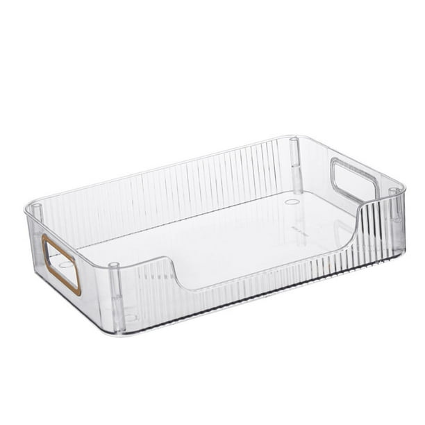 Caja de almacenamiento de escritorio, estante de exhibición, soporte, bandeja, organizador de escritorio, organizador de maquillaje para Blanco 1 capa