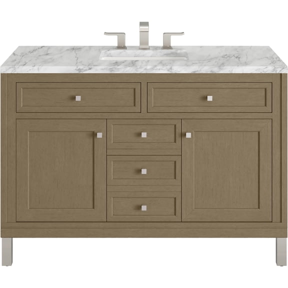 James Martin Vanities 503-V48-3Car Chicago 48" Free Standing Single Basin Vanity Set -