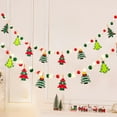 thumbnail image 5 of Hwkond Christmas Decor Hanging Christmas Pull Flag Decorations Lights Bunting Pull Flower Hanging Dress Up Suitable For Christmas Tree Indoor Dress Up With Lights Ornaments Set, 5 of 5