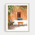 thumbnail image 2 of A Relaxed Afternoon - Painting Boho Mediterranean Rustic Garden Minimalist Architecture Illustration Unframed Wall Art Print 8 x 10 inches, 2 of 13