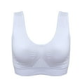 thumbnail image 2 of ClodeEU Air Permeable Cooling Summer Sport Yoga Wireless Bra (White XXL), 2 of 5