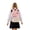 Pink, variant on School Backpack For Kids Boys Girls Waterproof Lightweight Cartoon Bunny Bear Patchwork Design Glow In The Dark Tabs Comfortable Straps Bookbag Elementary Middle School Dark Purple