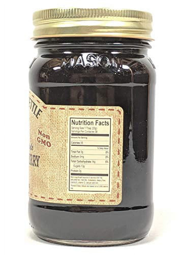 The Dutch Kettle Amish Homemade Style Black Raspberry Seedless Jam 2-19 Oz Jars