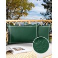 thumbnail image 3 of Modern Minimalism Hunter Green Outdoor Pillow Covers Waterproof Throw Pillow Cover 20x12in Set of 2,Rectangle Decorative Pillowcases Cushion Case for Patio Sofa Couch,St Patricks Olive Green, 3 of 7