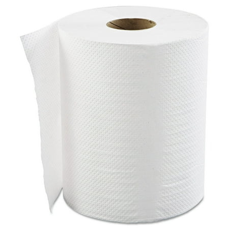 GEN Hardwound Roll Towels 1-Ply White 8" x 800 ft 6 Rolls/Carton 8X800HWTWH