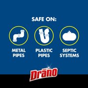 Drano Kitchen Granules Clog Remover, Commercial Line, 17.6 oz