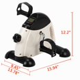 thumbnail image 2 of Mini Exercise Bike, Under Desk Bike Pedal Exerciser, Portable Foot Cycle Arm & Leg Peddler Machine with LCD Screen Displays, Home Use Hands and Feet Trainer, 2 of 9