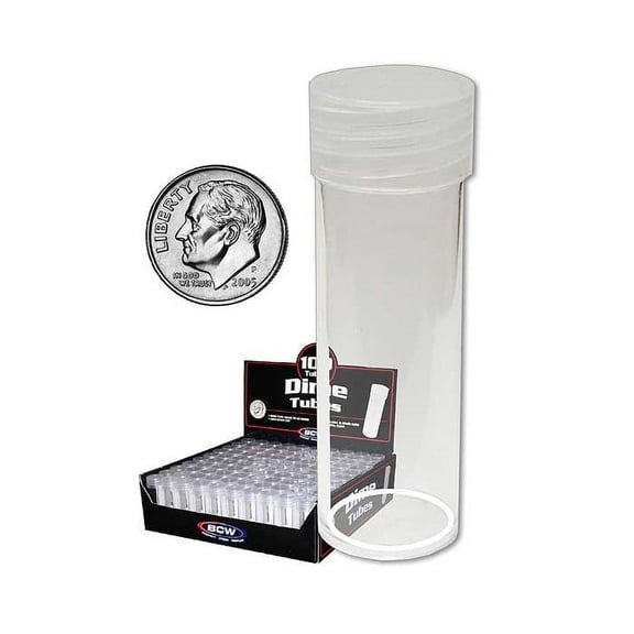 BCW Coin Tubes - Dime