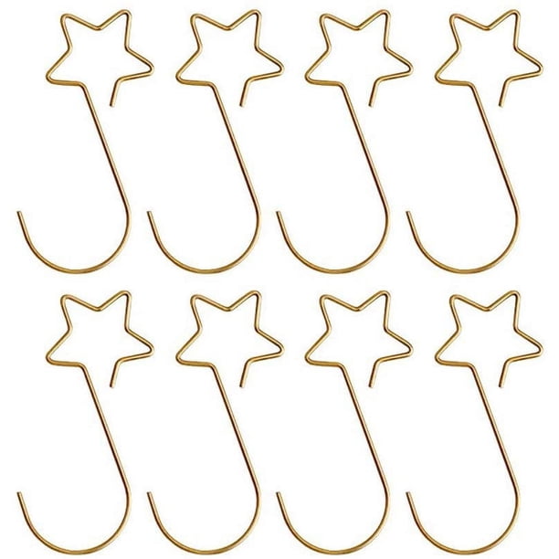 Bienvenido 100 Piezas, Clip para Adornos Navideños, Colgador para Colgar Árboles de Navidad, Ganchos para Adornos Navideños en Forma de S, Ganchos para Adornos Navideños, Gancho para Adornos