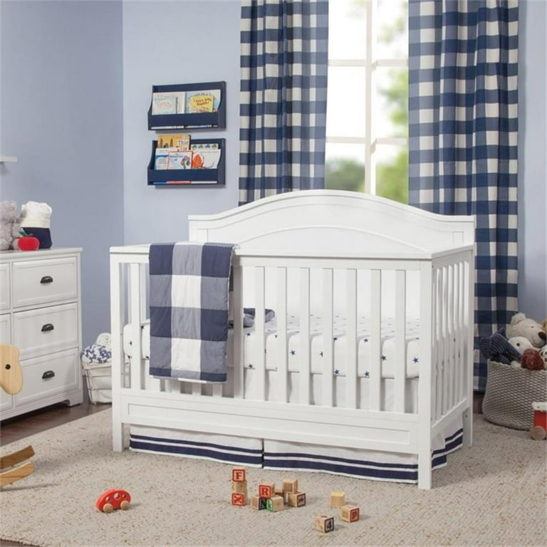 DaVinci 4-in-1 Convertible Crib and Dresser Set with Removable Changing Tray in White
