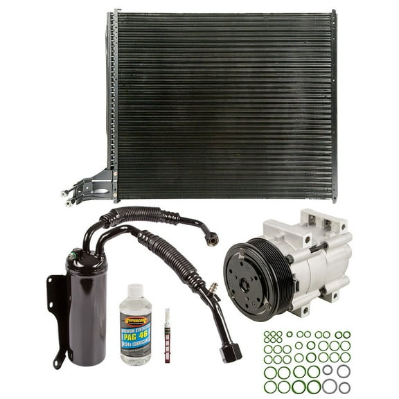 For Ford E-350 Econoline E-450 Super A/C Kit w/AC Compressor Condenser Drier - BuyAutoParts
