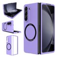 thumbnail image 4 of Elegant Choise Case for Samsung Galaxy Z Fold 5 5G Shockproof Magnetic Phone Cover, Purple, 4 of 15