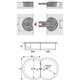 thumbnail image 2 of 3D 90-Degree Flip and Lid Hinge, Folding Door Hinges for Kitchen Cabinet Cupboard - Set of 4 Invisible Hinges, 2 of 5