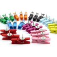 thumbnail image 4 of 50 chinchetas coloridas con clips de madera, chinchetas decorativas duraderas, chinchetas para tablero de corcho, obras de arte, notas y fotos, 4 of 5