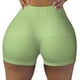 thumbnail image 2 of Fotbe Green Gingham Shorts Sin Costuras – Shorts Deportivos de Cintura Alta para Mujer, Elásticos para Gimnasio, Yoga, Running o Ciclismo-Large, 2 of 8