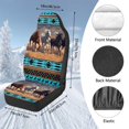 thumbnail image 7 of KUIFORTI Aztec Horse Car Seat Cover Comfortable Car Seat Covers for Front Seats Warm Soft Cars Interior Cover Non-Slip Universal Fit Automotive Most Cars SUV, 7 of 7
