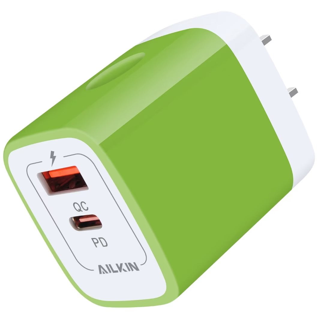 USB C Block AILKIN 20W PD Type C Charger Block QC3 0 Dual USB Wall usb-c-block-ailkin-20w-pd-type-c-charger-block-qc3-0-dual-usb-wall