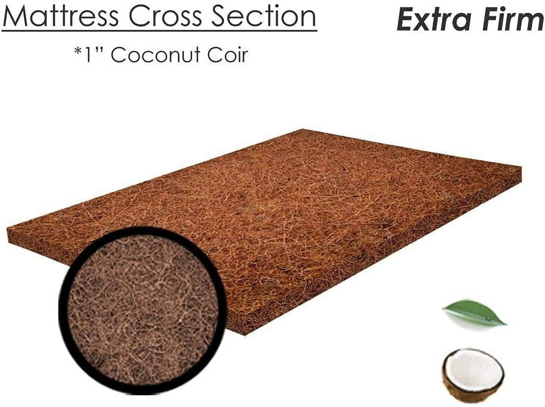 Honest Sleep COCOPADT Coirpad Coconut Coir Mattress Bed Rug - Twin Size