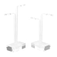 thumbnail image 4 of LEORX Jewelry Earrings Rack Acrylic Jewelry Holder Trade Show 2Pcs 5.3X3.1X0.8In, 4 of 8