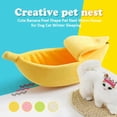 thumbnail image 6 of Cats Comfortable Plush Puppy Bed Banana Cat Bed House Funny Cute Cozy Convenient cat bed Warm Durable Pet Supplies, 6 of 10