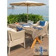 thumbnail image 5 of Outdoor Tablecloths with Umbrella Hole & Zipper, Vintage Seahorse Rectangle Tablecloth 52x70 Inch, Brown Nautical Anchor Bubbles Coastal Waterproof Table Cloth, Patio/Pool/Picnic Table Covers, 5 of 8