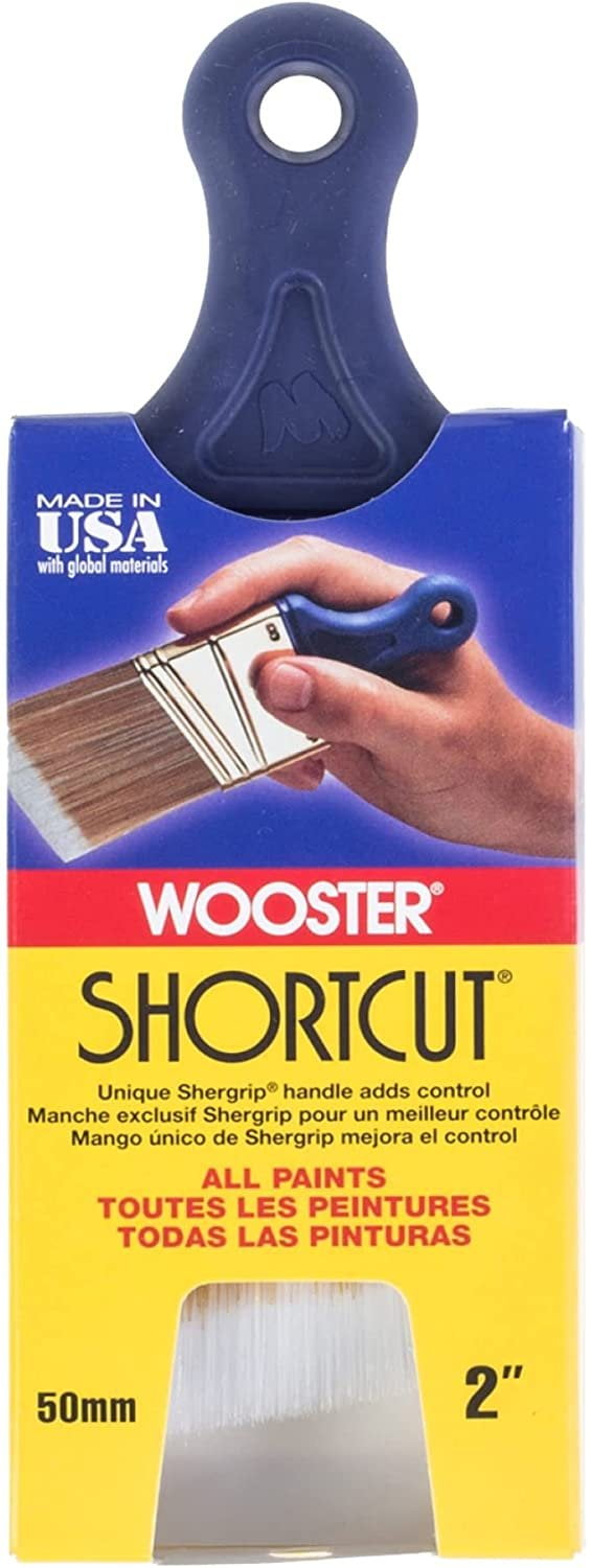 3 Set Wooster Brush Q32112 Shortcut Angle Sash Paintbrush, 2Inch