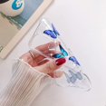 thumbnail image 4 of for iPhone 7 Plus iPhone 8 Plus Glitter Case Cute Butterfly Pattern Design Shiny Sparkly Bling Case For Girls Crystal Clear Soft TPU Bumper Protective Case Cover for iPhone 7 Plus/8 Plus, Blue, 4 of 7