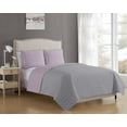 thumbnail image 5 of MHF Home Bruce Lavender/Grey Reversible Quilt Set Twin, 5 of 6