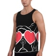 thumbnail image 2 of Logiee Animal Bulldog French Print Men's Workout Tank Top,Quick Dry Workout Tank Top,Gym Muscle Tee,Fitness Bodybuilding Sleeveless T Shirt-X-Large, 2 of 7