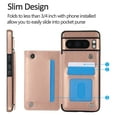 thumbnail image 2 of Dteck for Google Pixel 9 Pro Case with Card Holder,Magnetic Back Flip Case for Pixel 9 Wallet Case for Women,Protective Case Phone Case for Google Pixel 9 / 9 Pro 6.3 Inch,Rosegold, 2 of 6