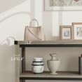 thumbnail image 3 of 47 Inch Entryway Table, 3 Tier Narrow Long Console Table With Storage, Wood Console Table for Living Room, Industrial Behind Couch Table, Hallway Table for Foyer, Entryway Furniture-Rustic Brown, 3 of 9