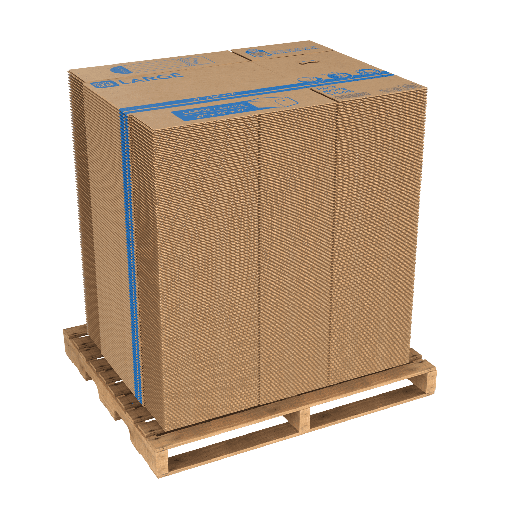 PG 27x15x17.5 Large Moving Box 150 Count