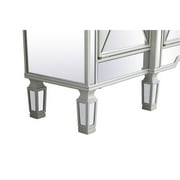 60 inch mirrored credenza in antique white