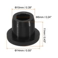 thumbnail image 2 of Uxcell Silicone Rubber Hole Plug 10mm Diameter Soft Flexible Stopper for 9-10mm Hole Black 12 Pieces, 2 of 5