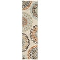 thumbnail image 3 of SAFAVIEH Veranda Axum Geometric Indoor/Outdoor Area Rug, 6'7" x 9'6", Cream/Terracotta, 3 of 8