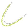 thumbnail image 2 of Waist Chain Manual Round Beads Exaggerative Waist Chain Geometric Hip-Hop Waist Belt Chain for Adult (Fruit Green), 2 of 4