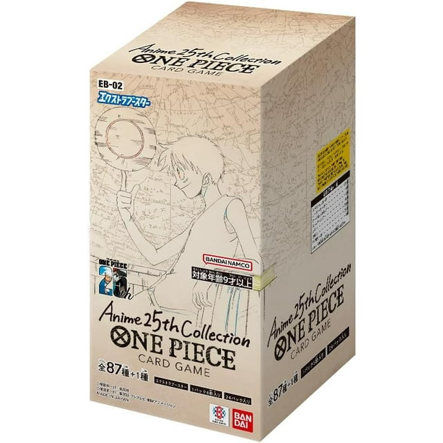 One Piece Card Game Extra Booster Anime 25th Collection EB-02 Boîte de Boosters (Japonais) - 24 Paquets