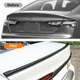 thumbnail image 2 of FANOTEK For Ford Fiesta Focus Fusion 4.9ft Rear Rubber Trunk Spoiler Carbon Fiber Black, 2 of 10
