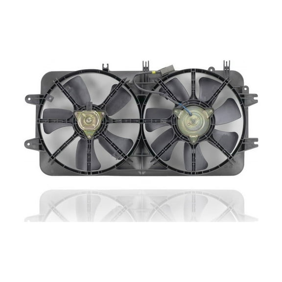 Dual Radiator and Condenser Fan Assembly - Cooling Direct Fit/For MA3115119 00-02 Mazda 626 2.5L - With AC - KLR915025B