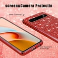 thumbnail image 4 of Compatible with Google Pixel 6A Case Glitter Shockproof,Google Pixel 6A Phone Case Bling Sparkly Soft TPU and PC Silicone Shiny Girl Women Thin Protective Cover (Red), 4 of 14
