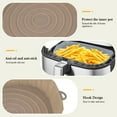thumbnail image 4 of Qenwkxz Air Fryer Silicone Pot with Handle Reusable Air Fryer Liner Heat Resistant with 2 Brushes Vegetables Chicken Beef Baskets for Air Fryer Oven Microwave, 4 of 10