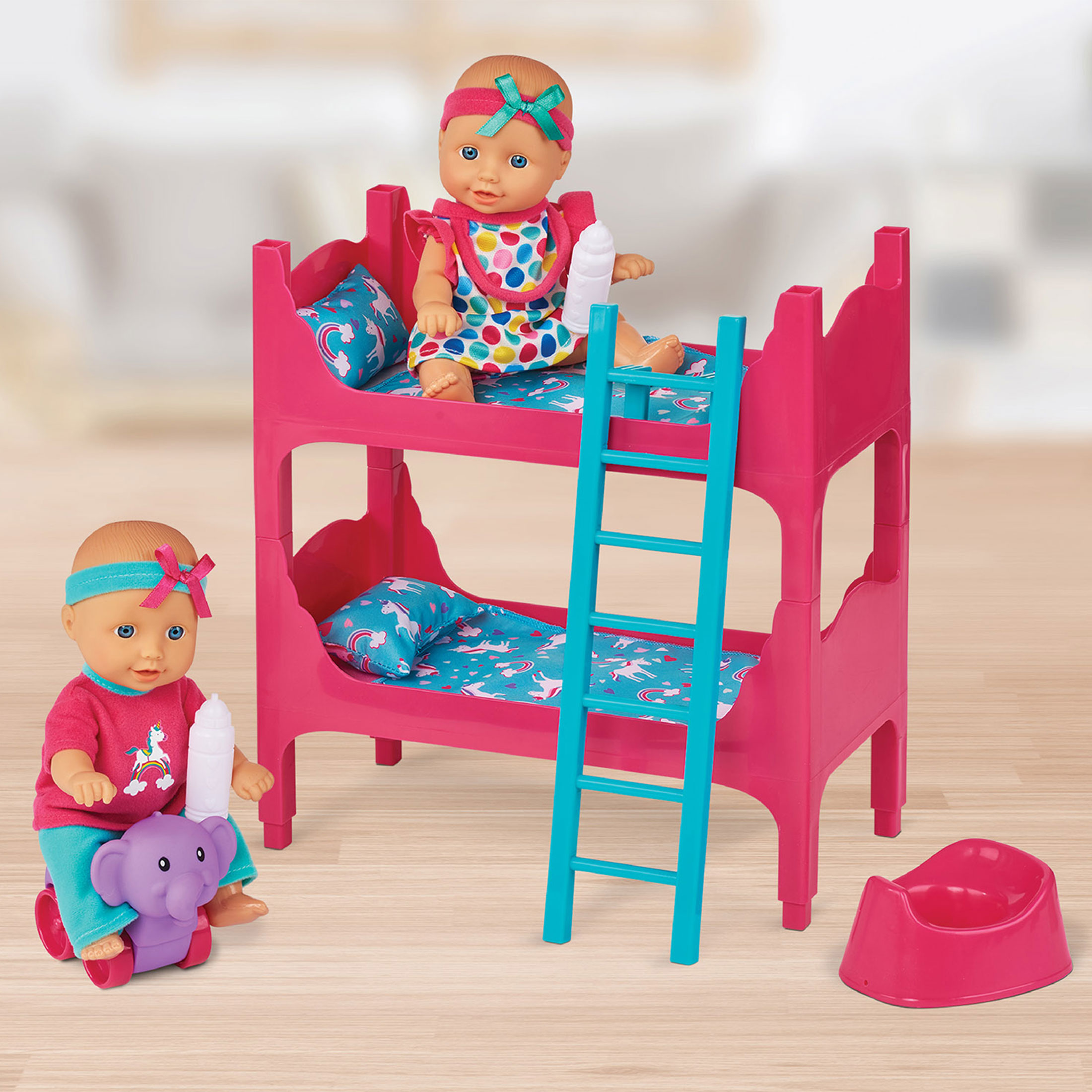 Kid Connection Baby Doll Room Play Set, Blue Eyes, Light Skin Tone - image 5 of 5