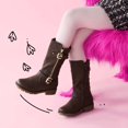 thumbnail image 2 of Botas DREAM PAIRS KNICE para Niñas, Altas hasta la Rodilla, Invierno, Color Marrón, 2 of 6