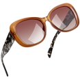 thumbnail image 1 of Gafas de sol Joopin sobredimensionadas de acetato polarizadas UV400 marrón, 1 of 6