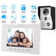 thumbnail image 5 of OWSOO 7 inch Wired Video Doorbell Indoor Monitor with IR-CUT Rainproof Outdoor Camera Visual Two-way Audio Remote Unlock Video Door Phone, 5 of 7