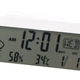 thumbnail image 2 of Higrómetro electrónico, reloj despertador digital LCD, termómetro para el hogar, higrómetro LCD, resistente y resistente, 2 of 8